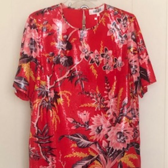 DVF  Sequin  Fluid Mini Dress - Picture 3 of 6